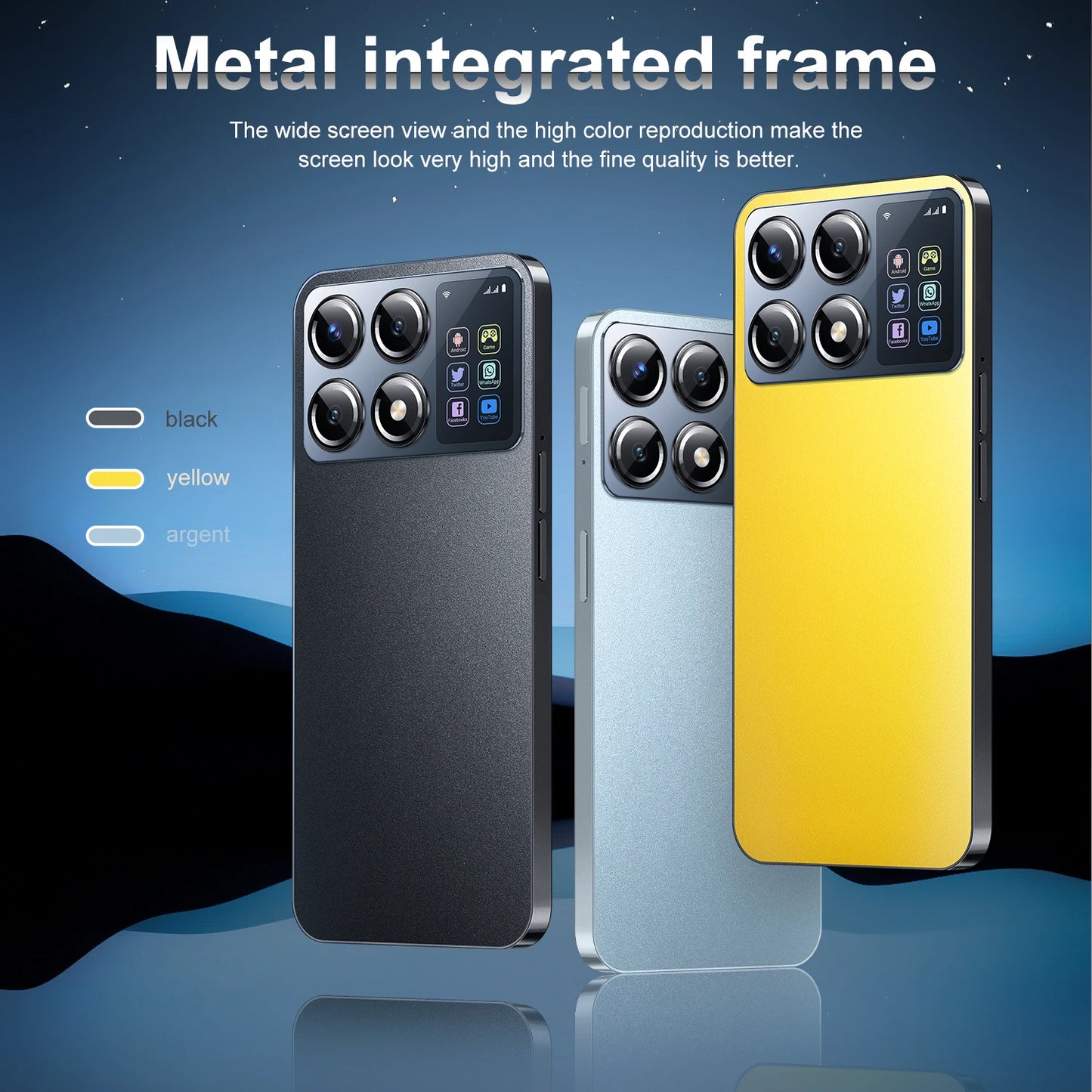 X7 Pro Smartphone, 7.3'' Full Screen