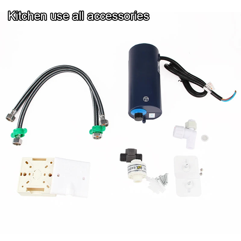 3500W/5500W Instant Electric Tankless Water Heater Kitchen Faucet And Shower use