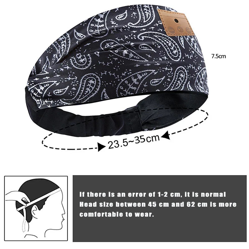 Bluetooth 5.0 Sports Headband Earphone
