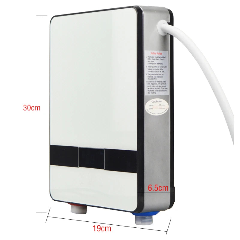 Instant Electric Water Heater 6500W/220V Thermostat