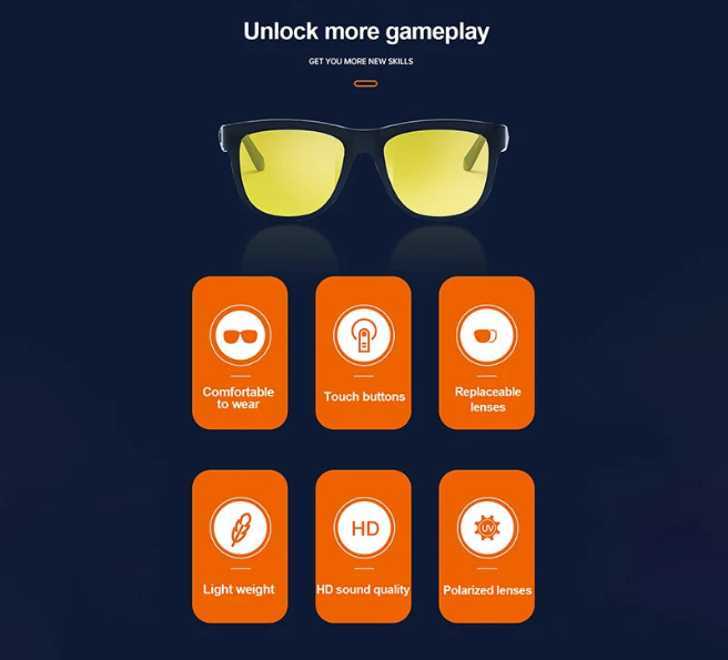 Lenovo Lecoo C8 Lite Sunglasses Earphone Bluetooth 5.3