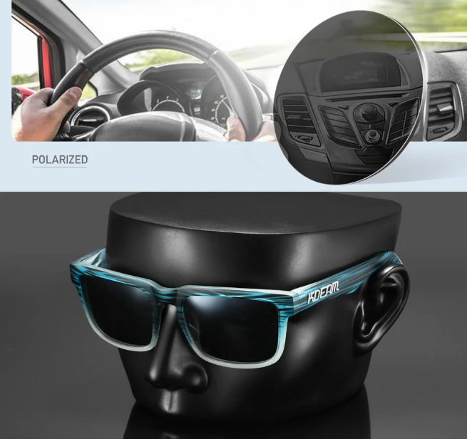 KDEAM 2022 Square Men's Polarized Sunglasses With Box