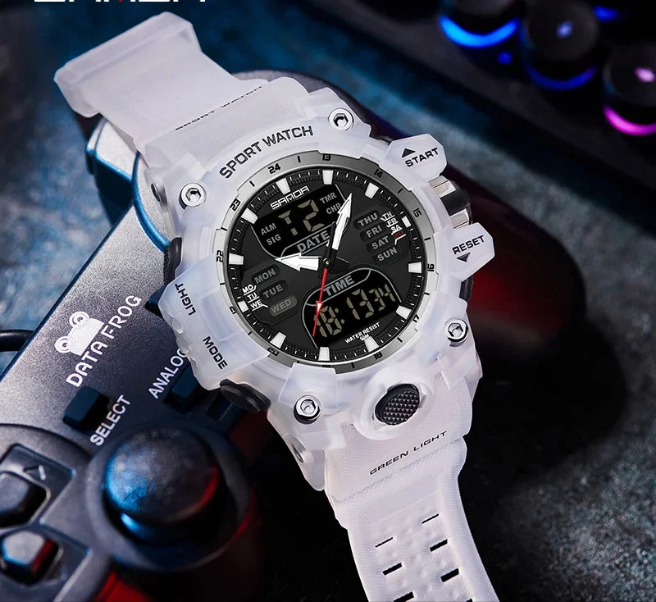 SANDA 6126 Dual Display Men Watches