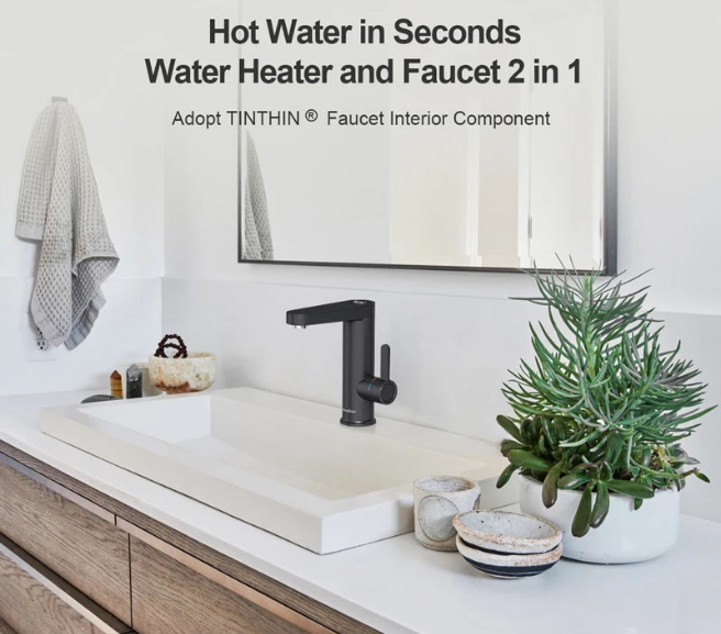 Briwellna Electric Water Heater Faucet 2 in 1 Basin 220V