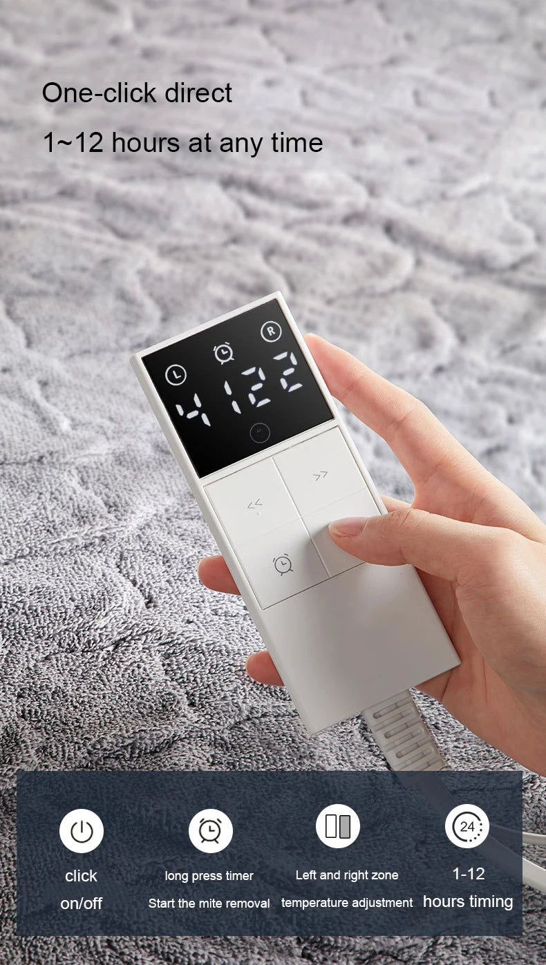 DMWD 220V Electric Blanket Thicker Mattress Heater