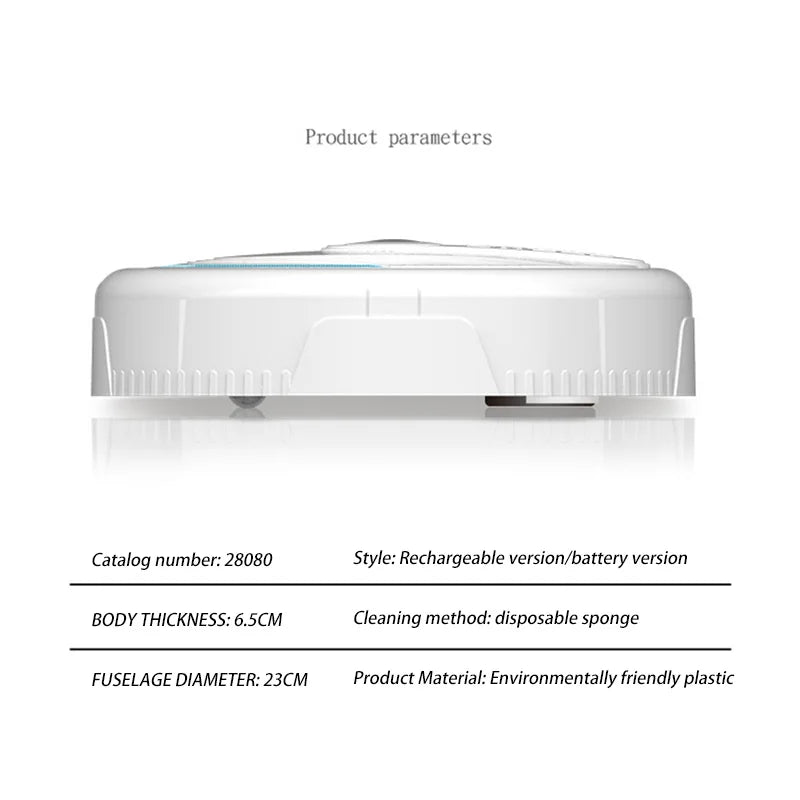 Mini Smart Robotic Wireless Vacuum Cleaner