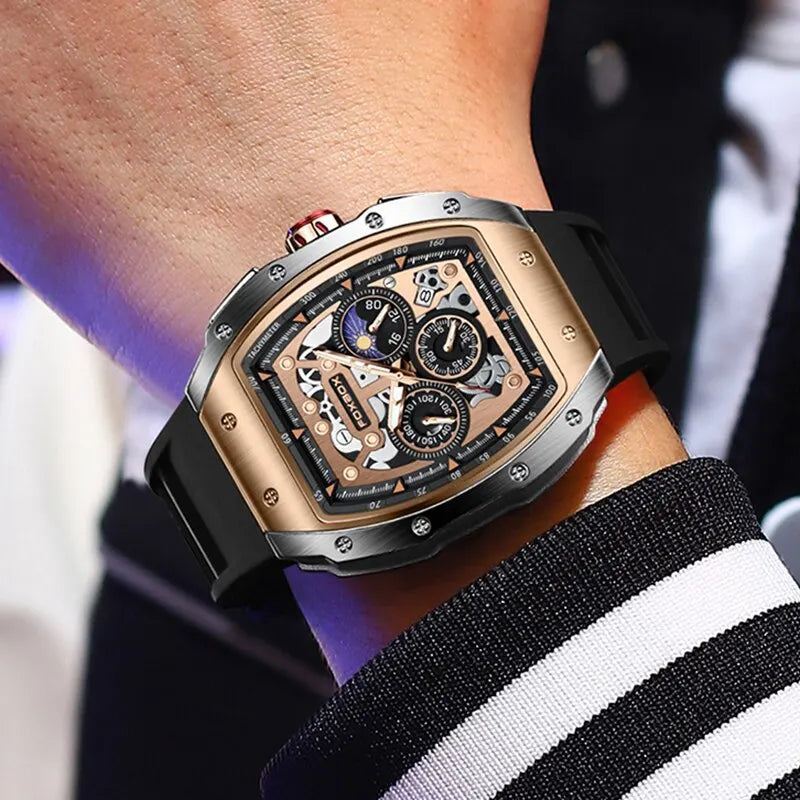 LIGE Chronograph Montre Homme Watches for Man
