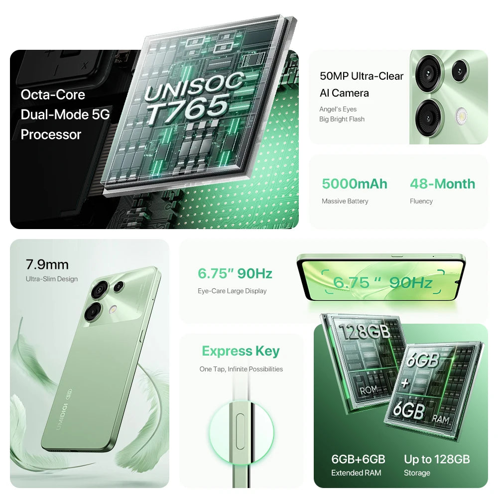 UMIDIGI G9, Android 14