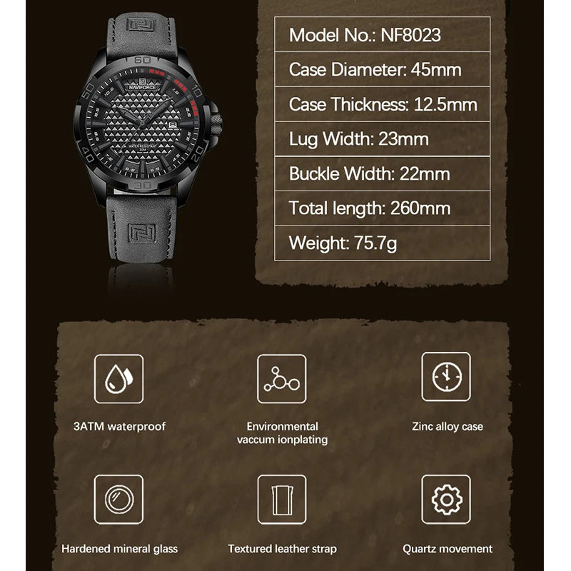 NAVIFORCE Men's Quartz Watches