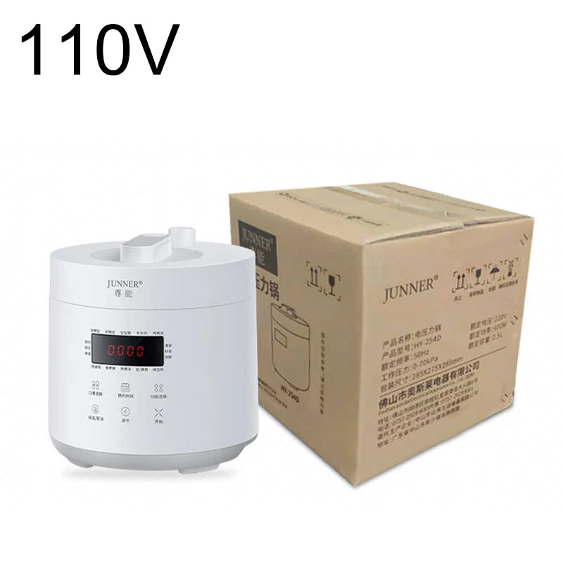 110V Japanese Style Smart 3L pressure cooker 220v non-stick inner liner white