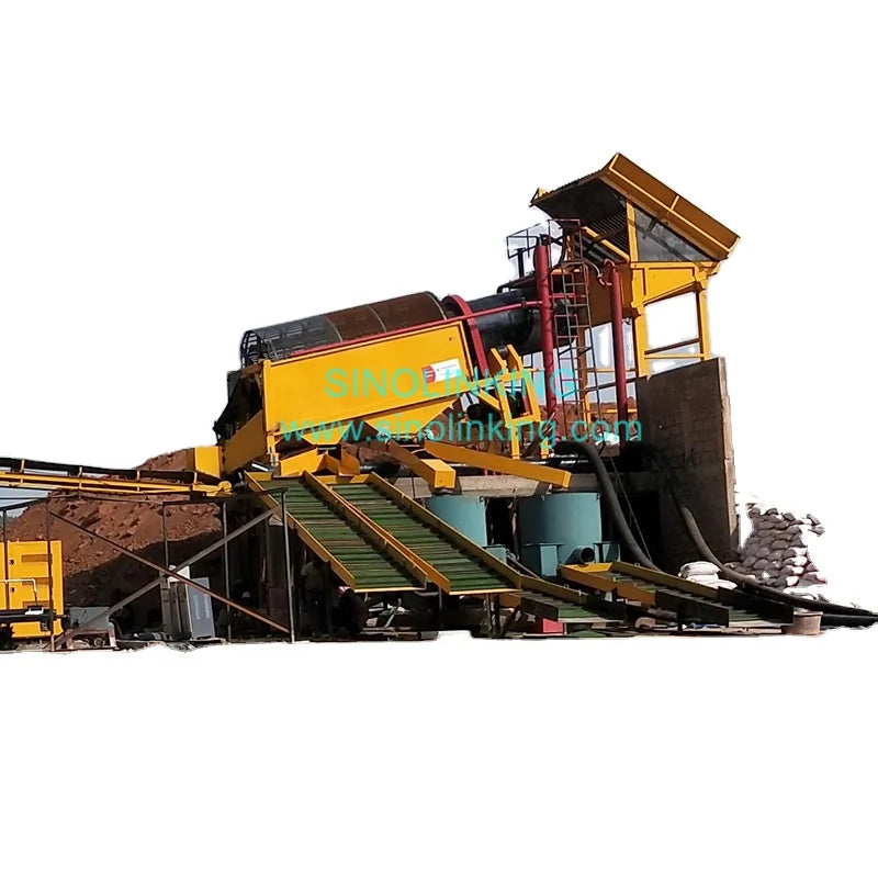 gold washing industrial rotary trommel, screen knelson concentrator machine