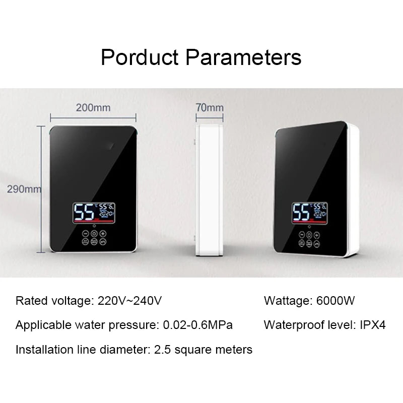 DMWD Remote Control Instantaneous Water Heater