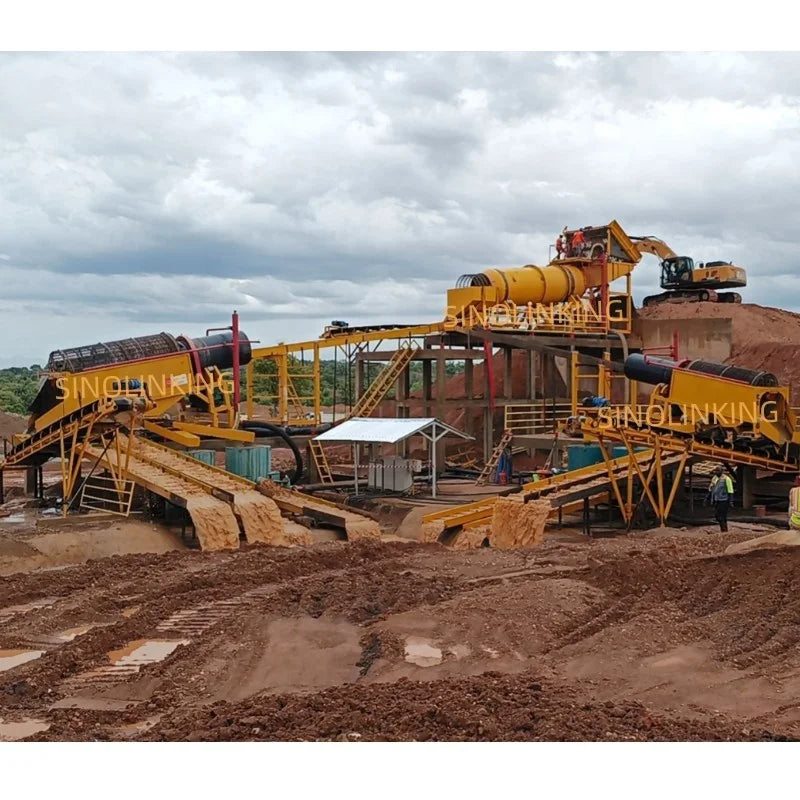 gold washing industrial rotary trommel, screen knelson concentrator machine
