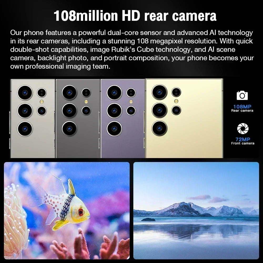 Smartphone S26 Ultra 7.3inch HD, 5G