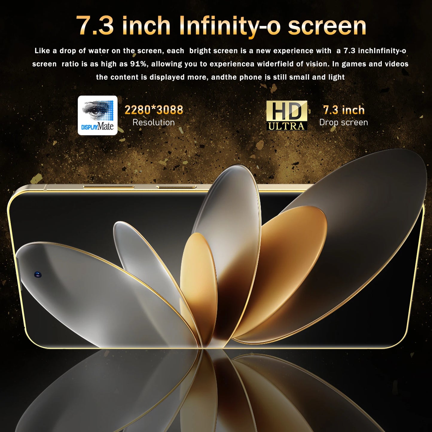 A75 Pro Smartphone 5G, 7.3Inch