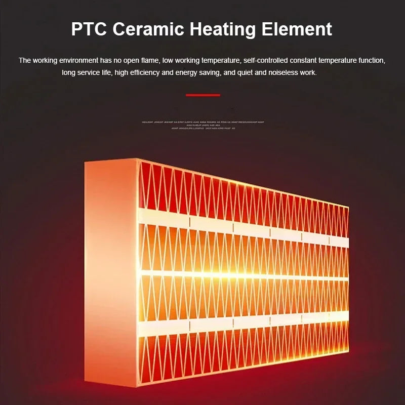 Electric Heater Fan Mini Radiator Remote Warmer Machine 500W