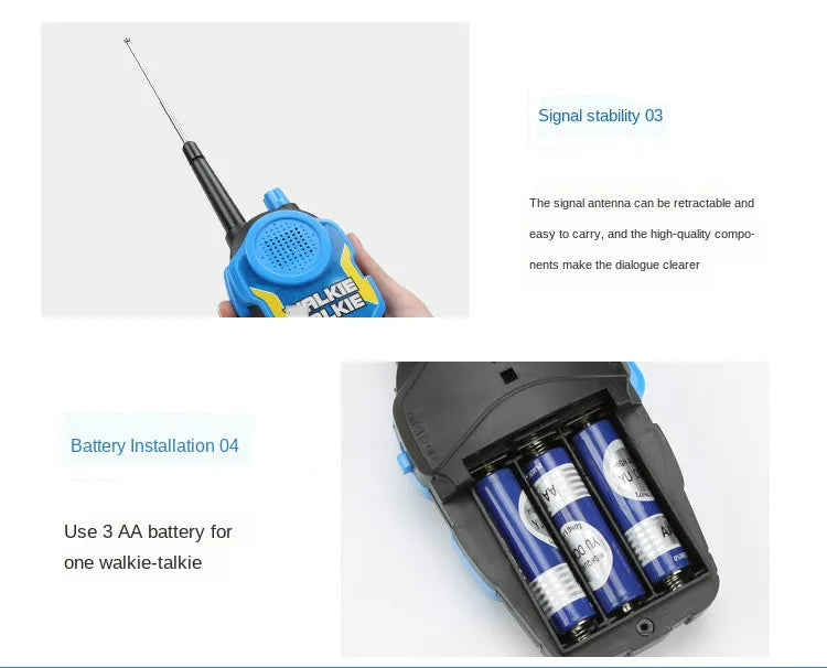 Mini 50M Walkie Talkies, kids toy