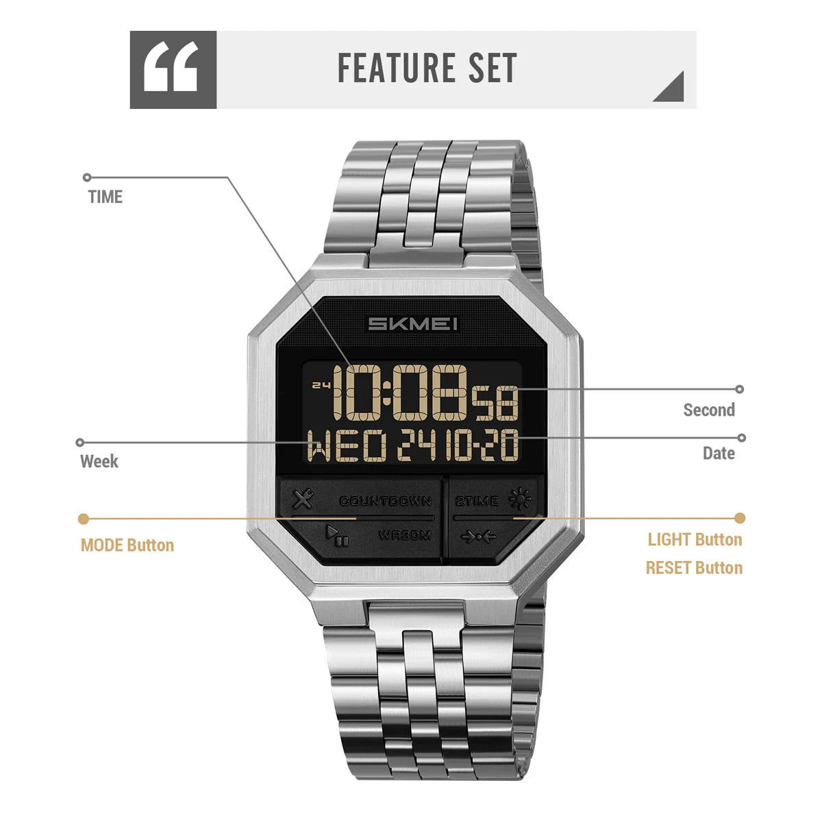 SKMEI Fashion Digital Wristwatch