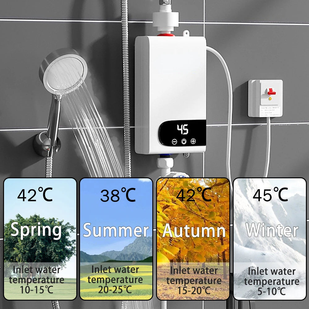 5500W Instant Water Heater, Tankless 220V