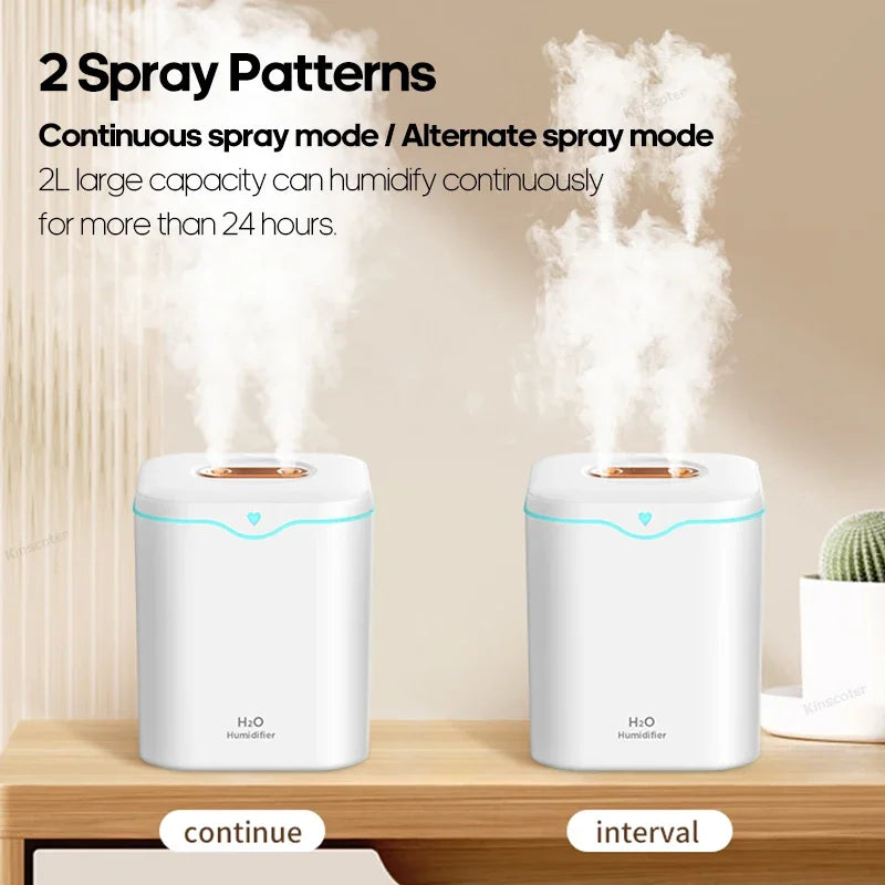 Humidifier Silent Double Spray