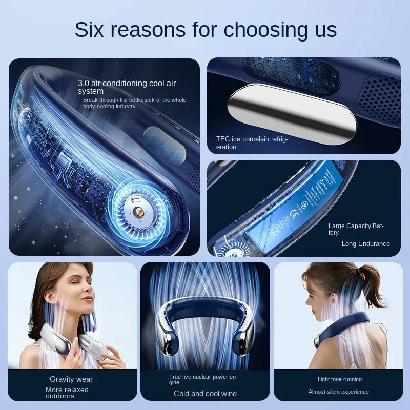 Portable Wireless Neck Mini Cooler 10000mAh