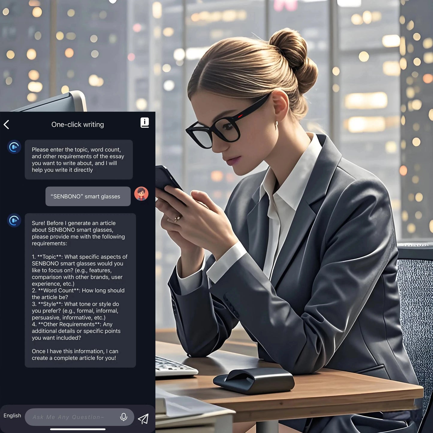 New Smart Glasses AI Translation