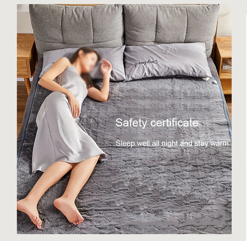 DMWD 220V Electric Blanket Thicker Mattress Heater