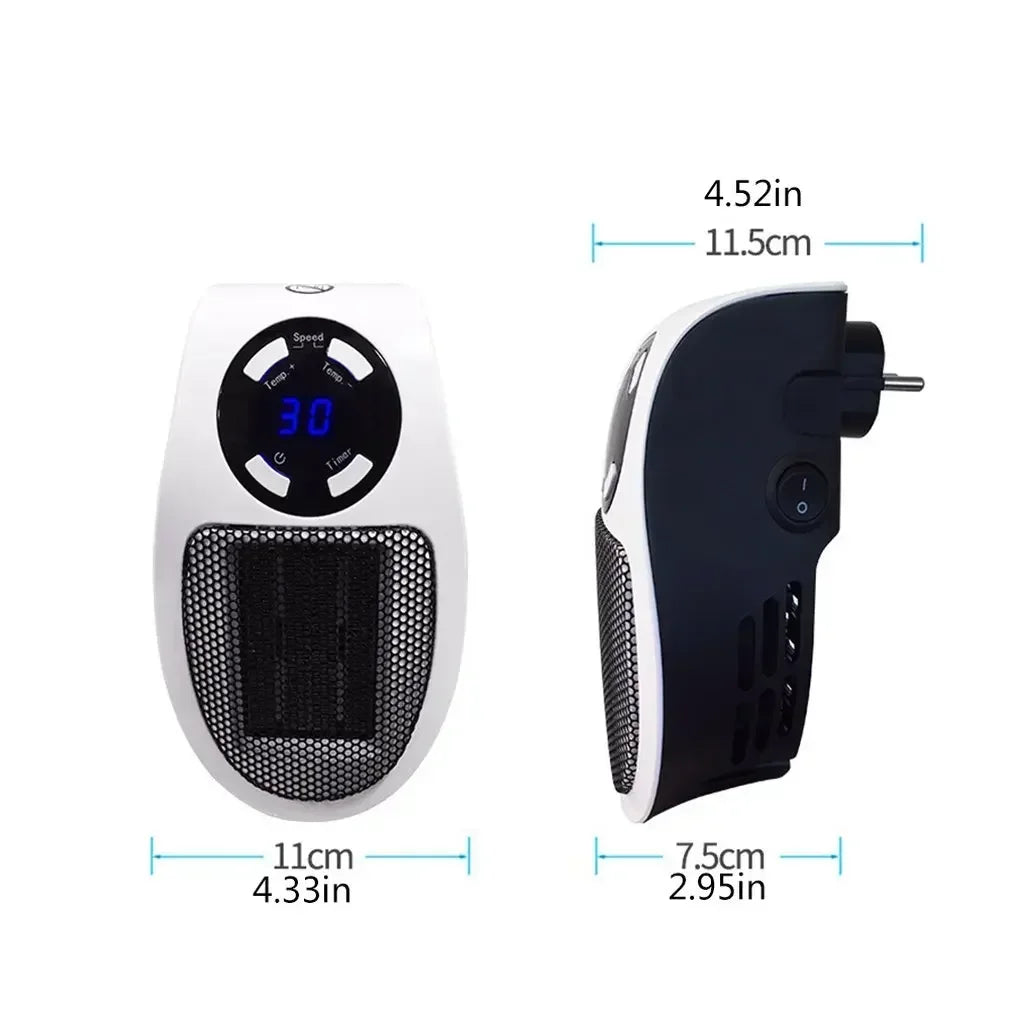 Electric Heater Fan Mini Radiator Remote Warmer Machine 500W