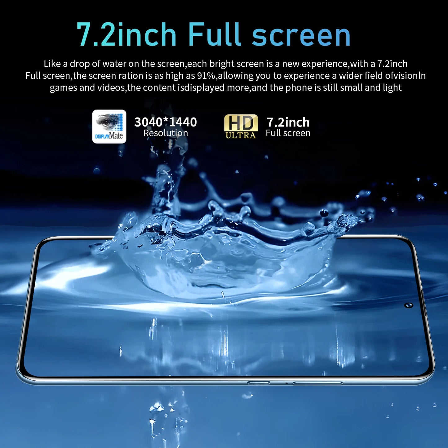 F5 Pro Smartphone 5G Android 7.2"