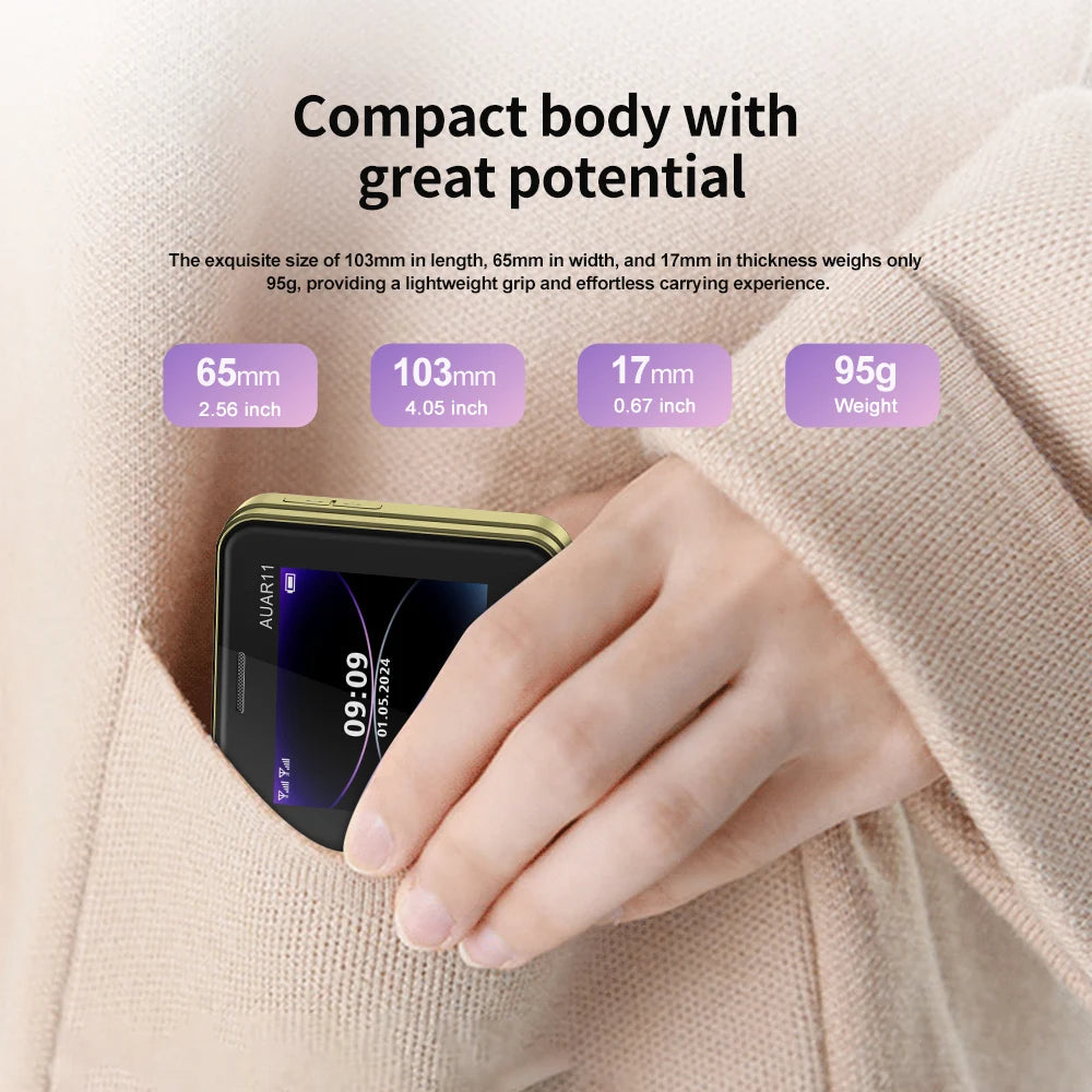 SERVO AUAR11 Side Sliding Mobile Phone, Dual Sim