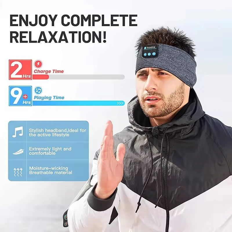 Bluetooth Elastic Headband Earphones