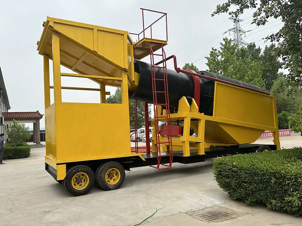 gold washing industrial rotary trommel, screen knelson concentrator machine