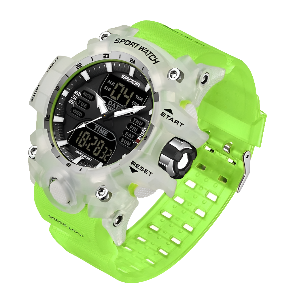 SANDA 6126 Dual Display Men Watches