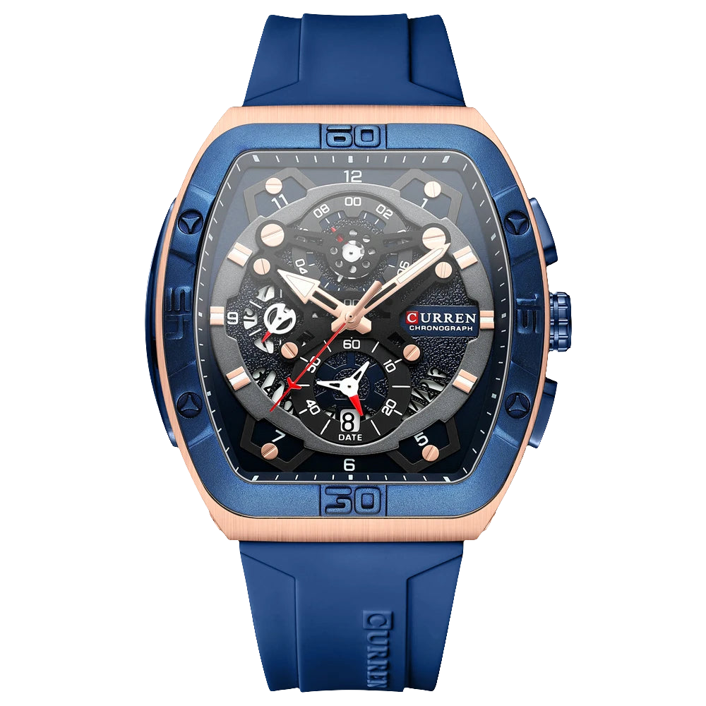 CURREN Watches with Large Dial Casual Quartz