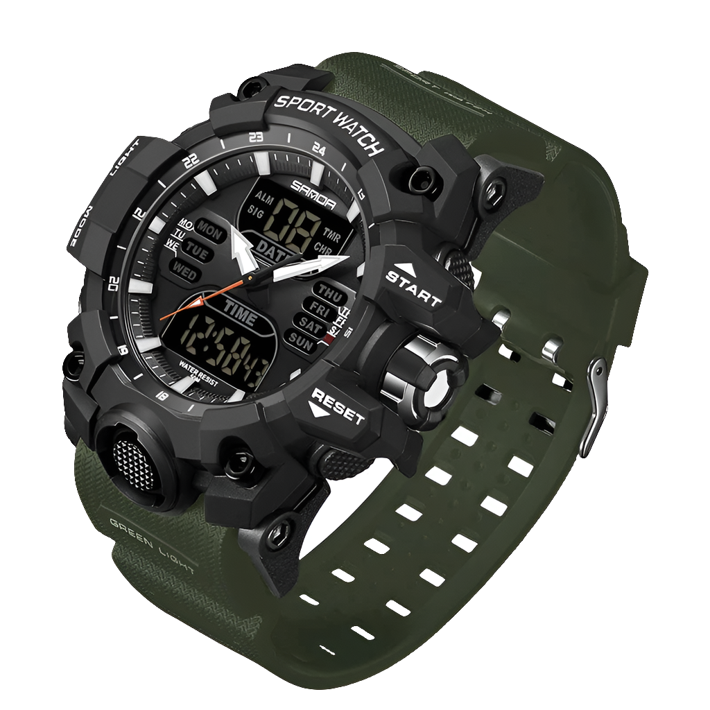 SANDA 6126 Dual Display Men Watches