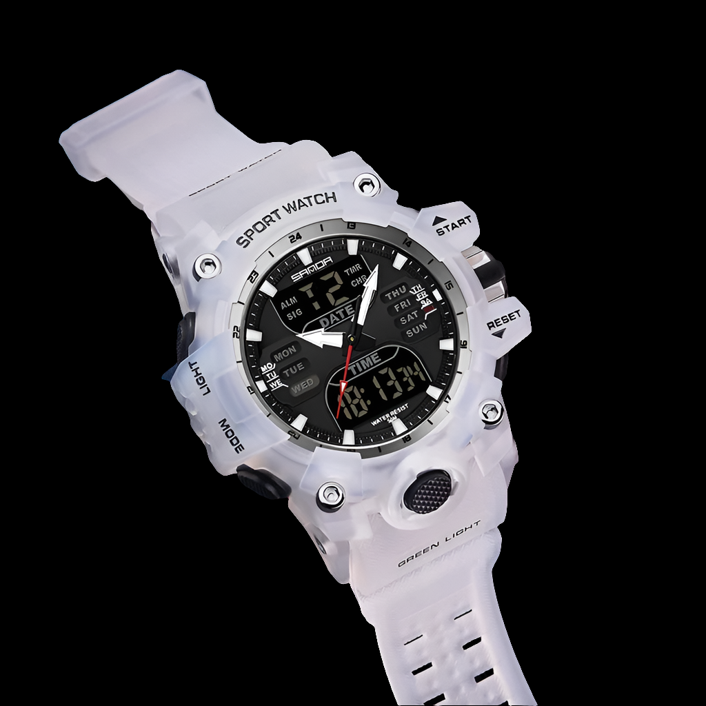 SANDA 6126 Dual Display Men Watches
