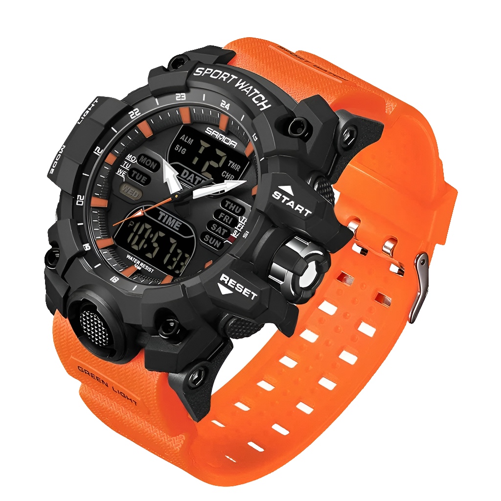 SANDA 6126 Dual Display Men Watches