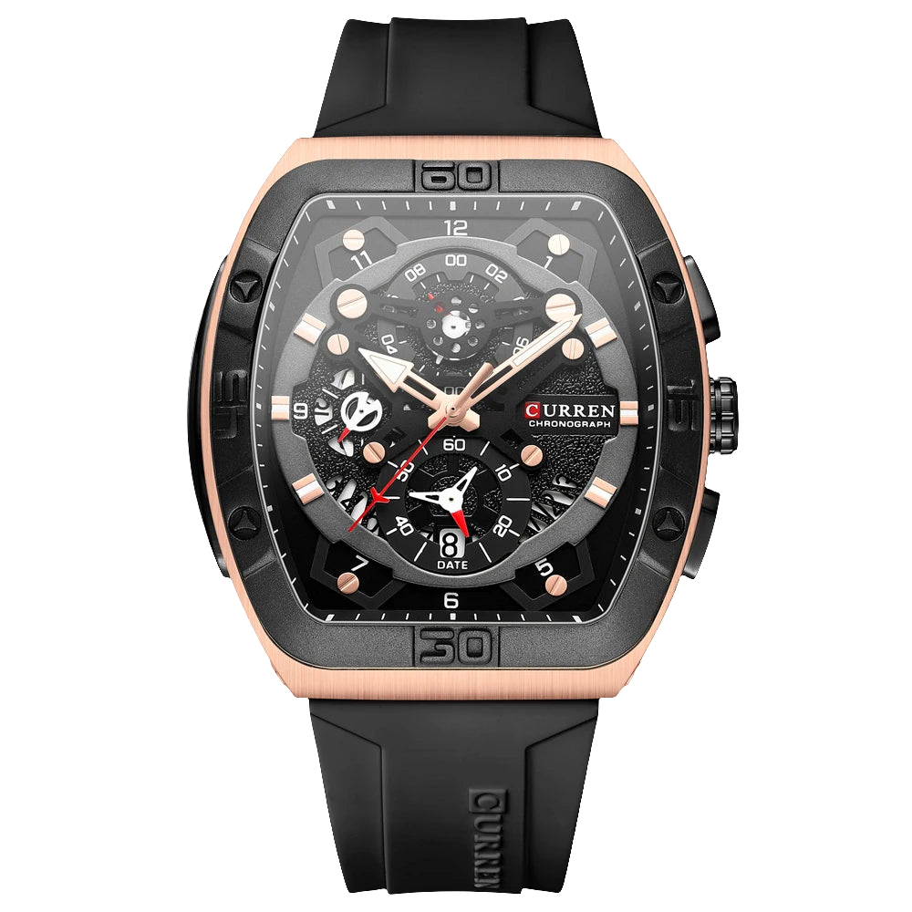 CURREN Watches with Large Dial Casual Quartz