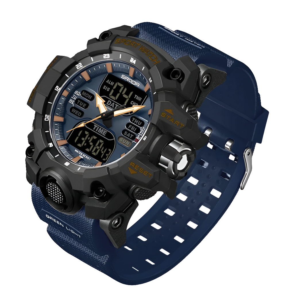 SANDA 6126 Dual Display Men Watches
