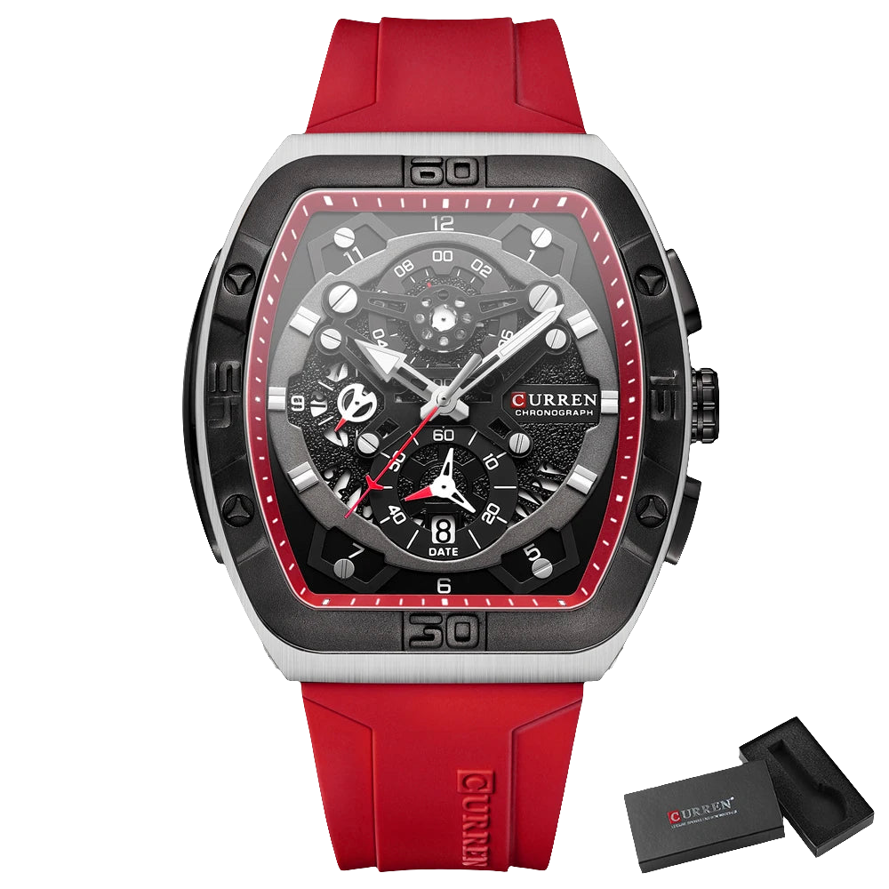 CURREN Watches with Large Dial Casual Quartz