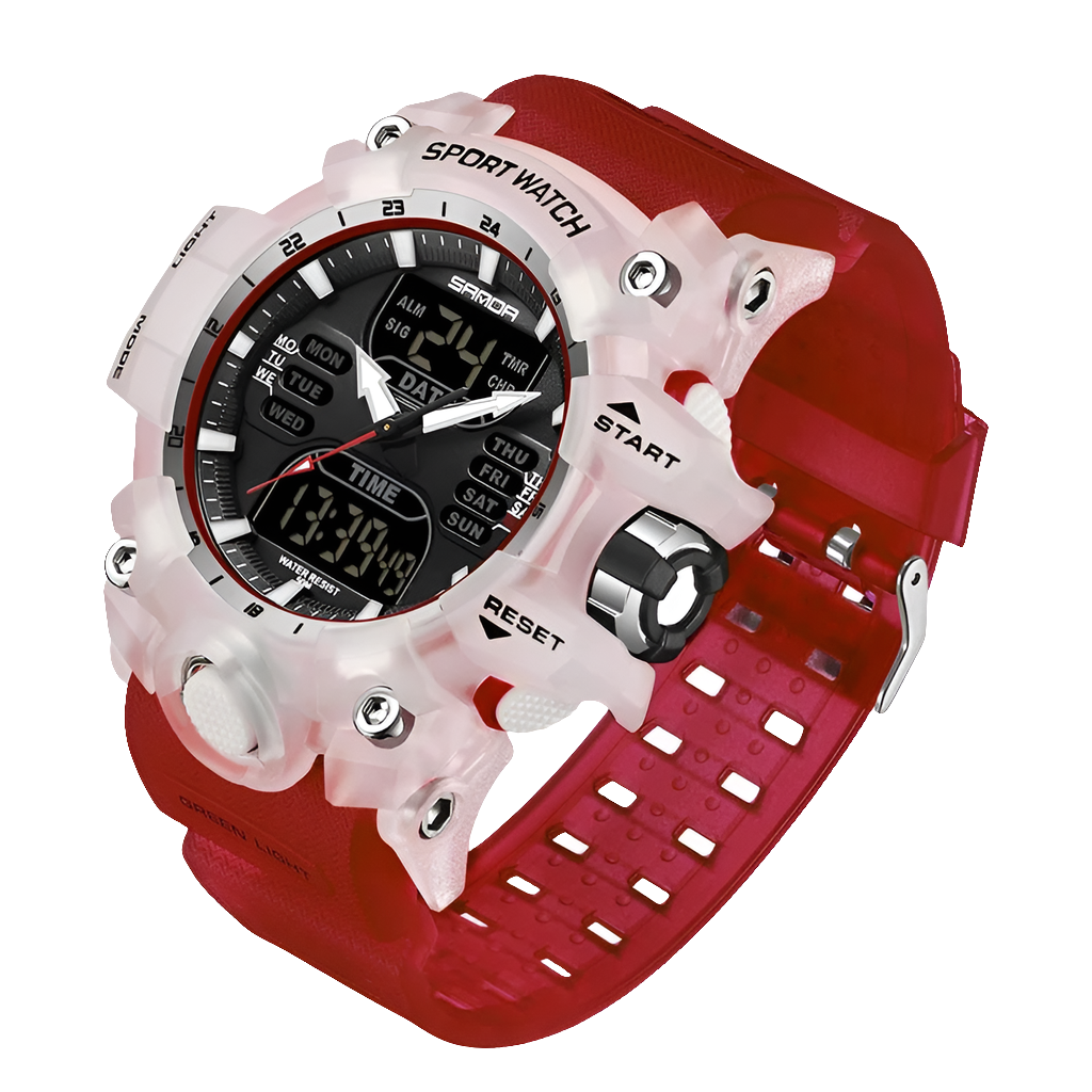 SANDA 6126 Dual Display Men Watches