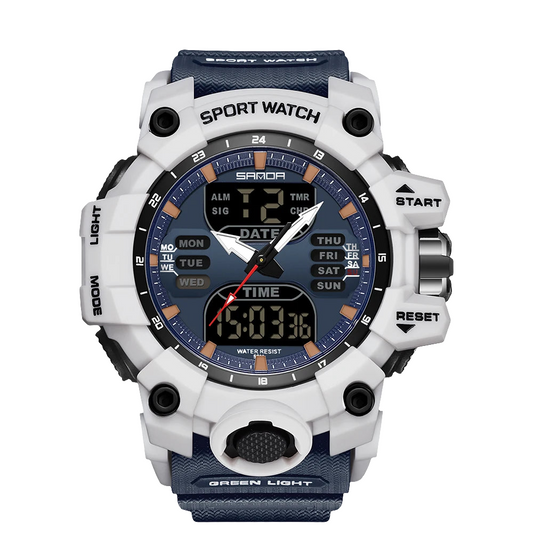 SANDA 6126 Dual Display Men Watches