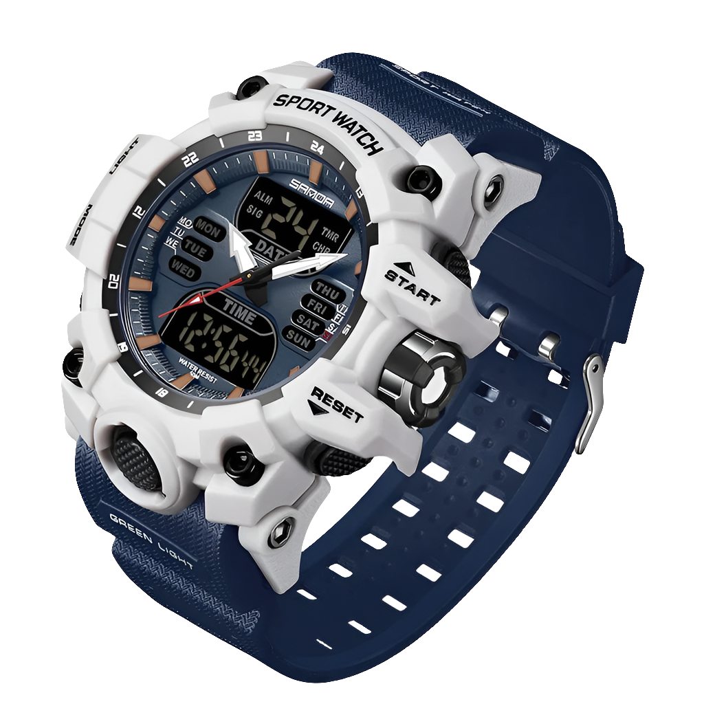 SANDA 6126 Dual Display Men Watches