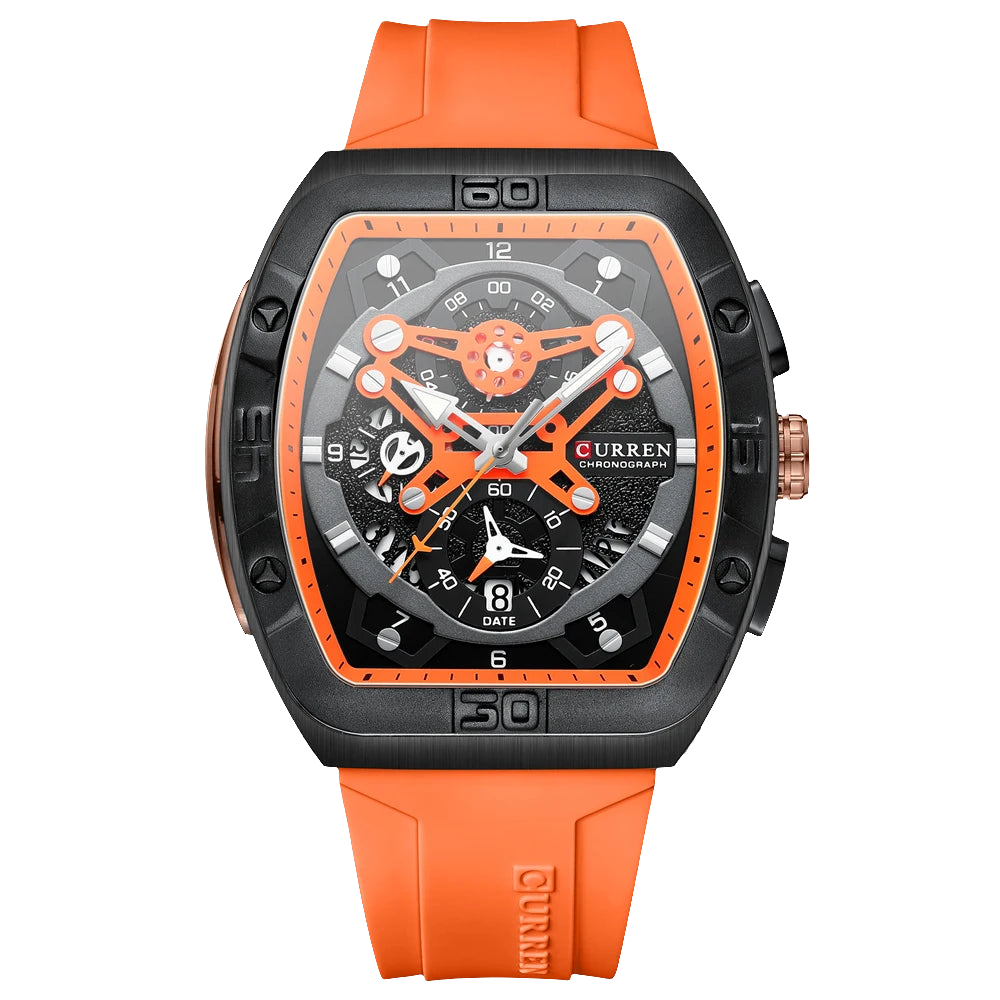 CURREN Watches with Large Dial Casual Quartz