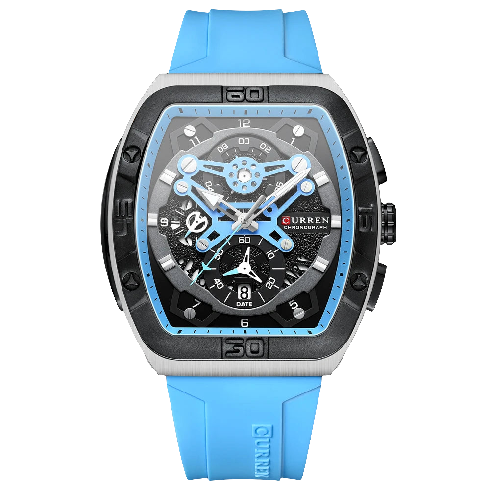 CURREN Watches with Large Dial Casual Quartz