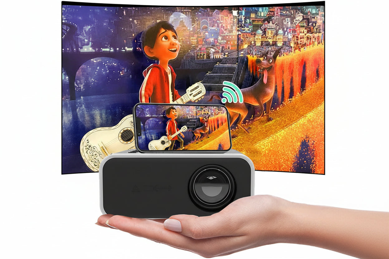 YT300 Mobile Projector Support 1080P Home Theater Media Player Smartphone