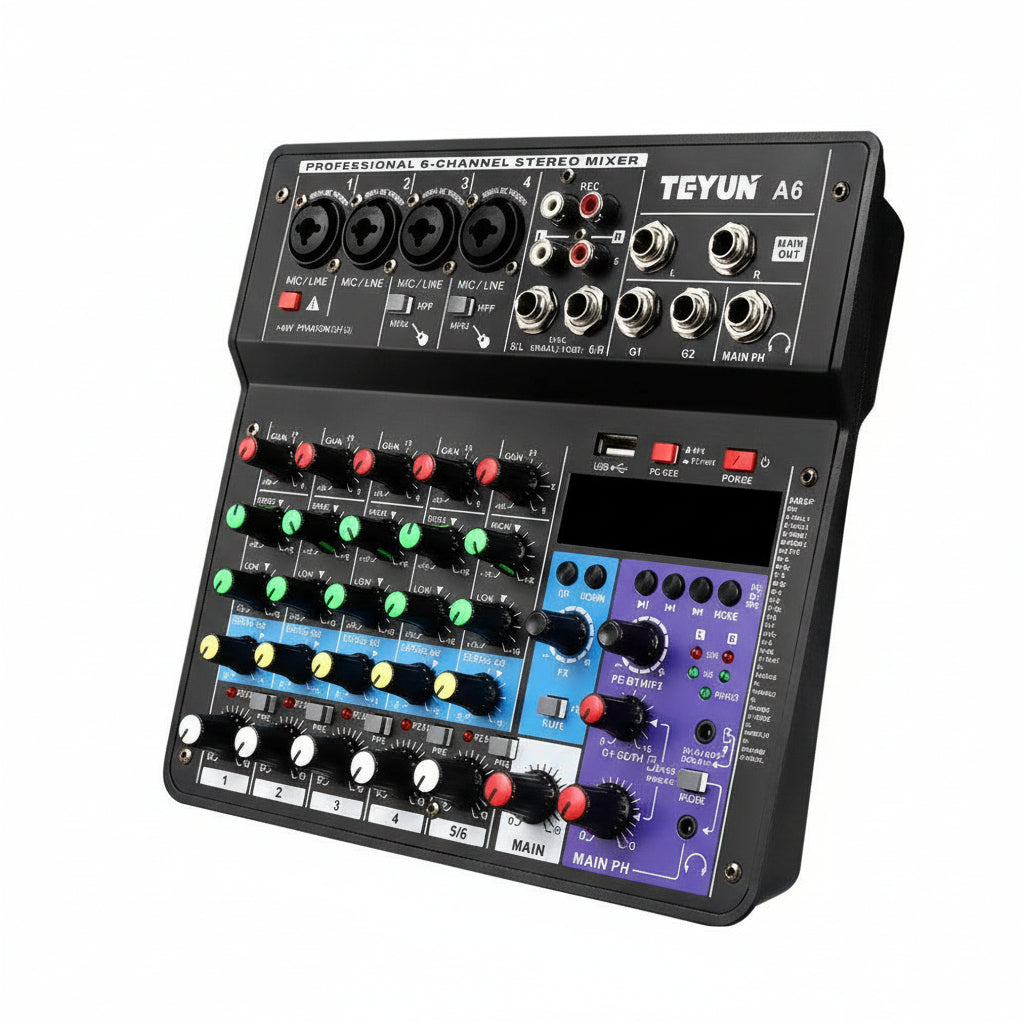 Bluetooth Sound Card Mixer Live Equipment Microphone Effector
