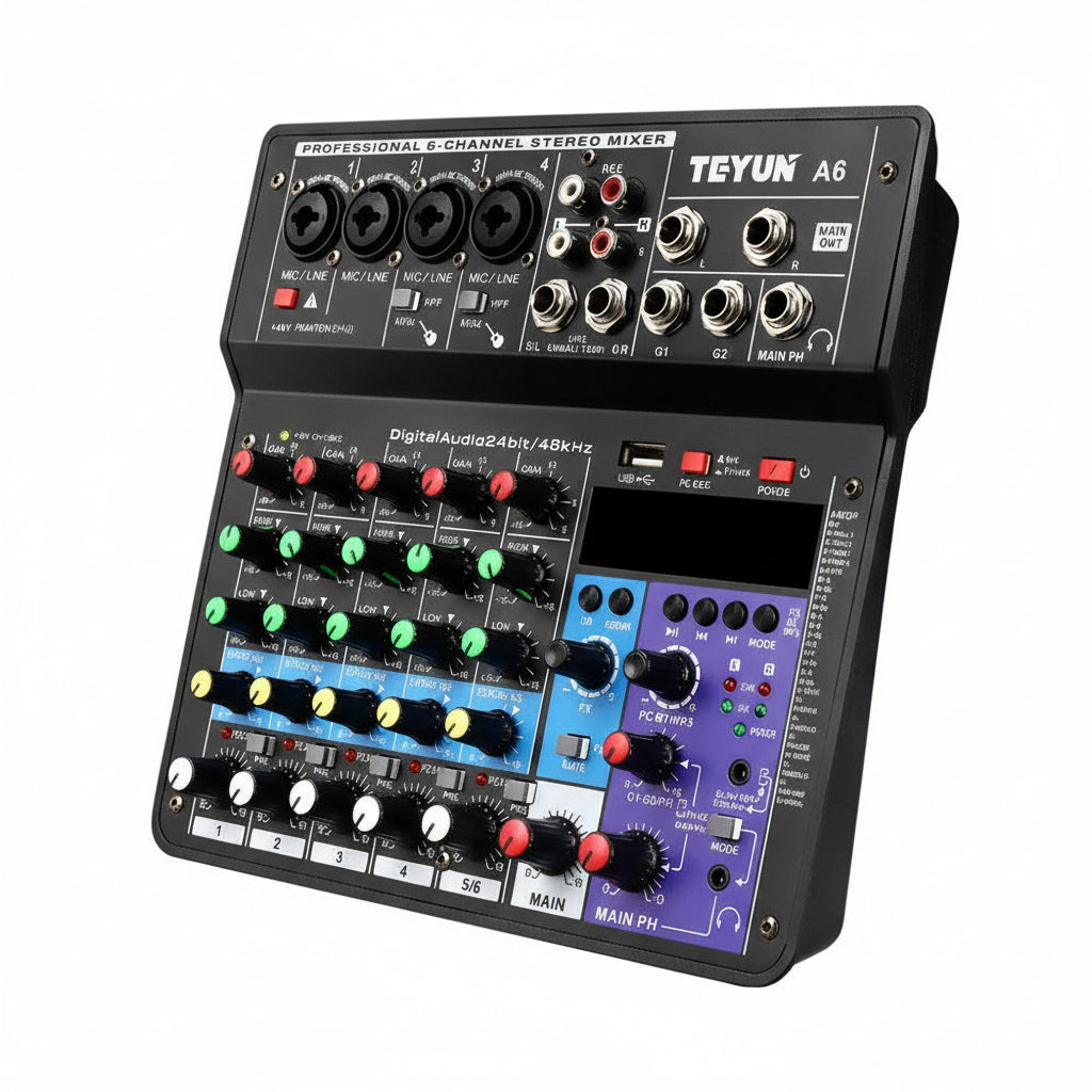 Bluetooth Sound Card Mixer Live Equipment Microphone Effector