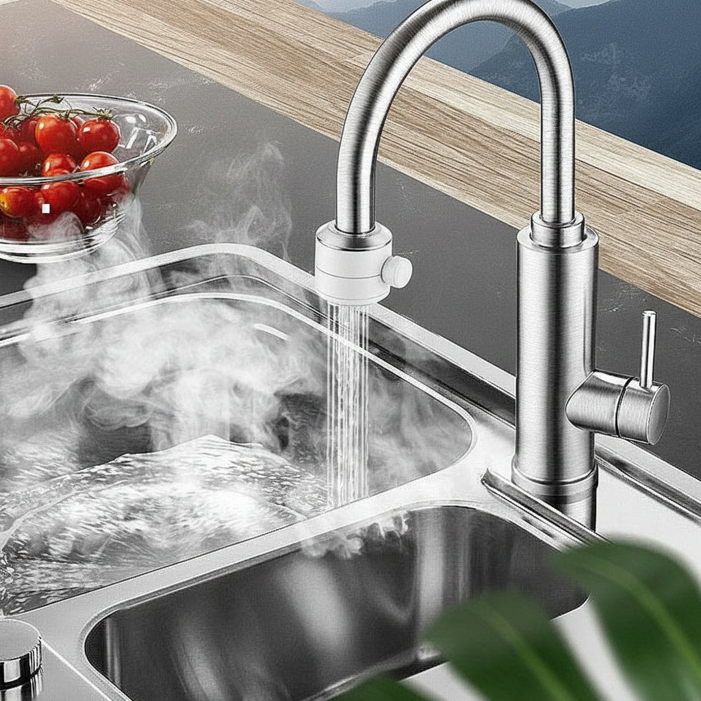 Instant Electric Heating Faucet with LCD Temperature Display. For Kitchen