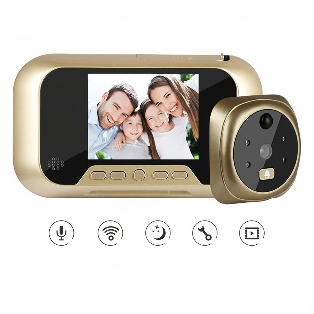 2.8 Inch Infrared Night Vision Camera Video Intelligent Electronic Peephole Visual Peephole Doorbell